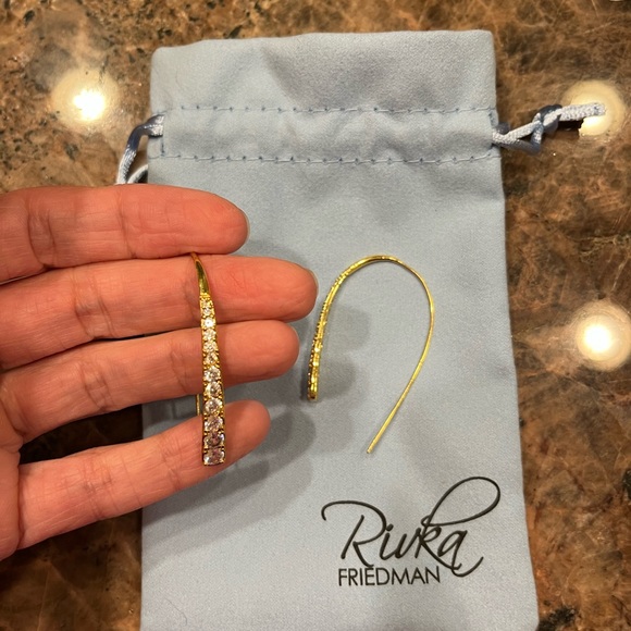 Rivka Friedman Gold Threader Earrings - never worn! - Picture 4 of 4